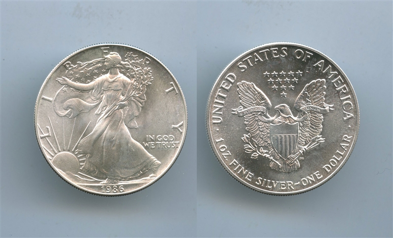 USA, Dollar 1986 "American Eagle" - Clicca l'immagine per chiudere