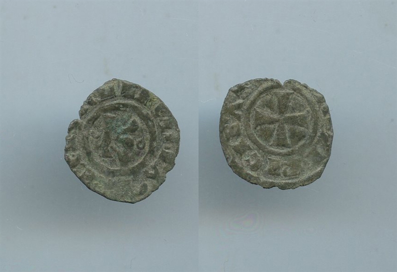 BRINDISI, Carlo I d' Angi (1266-1278) Denaro - Clicca l'immagine per chiudere