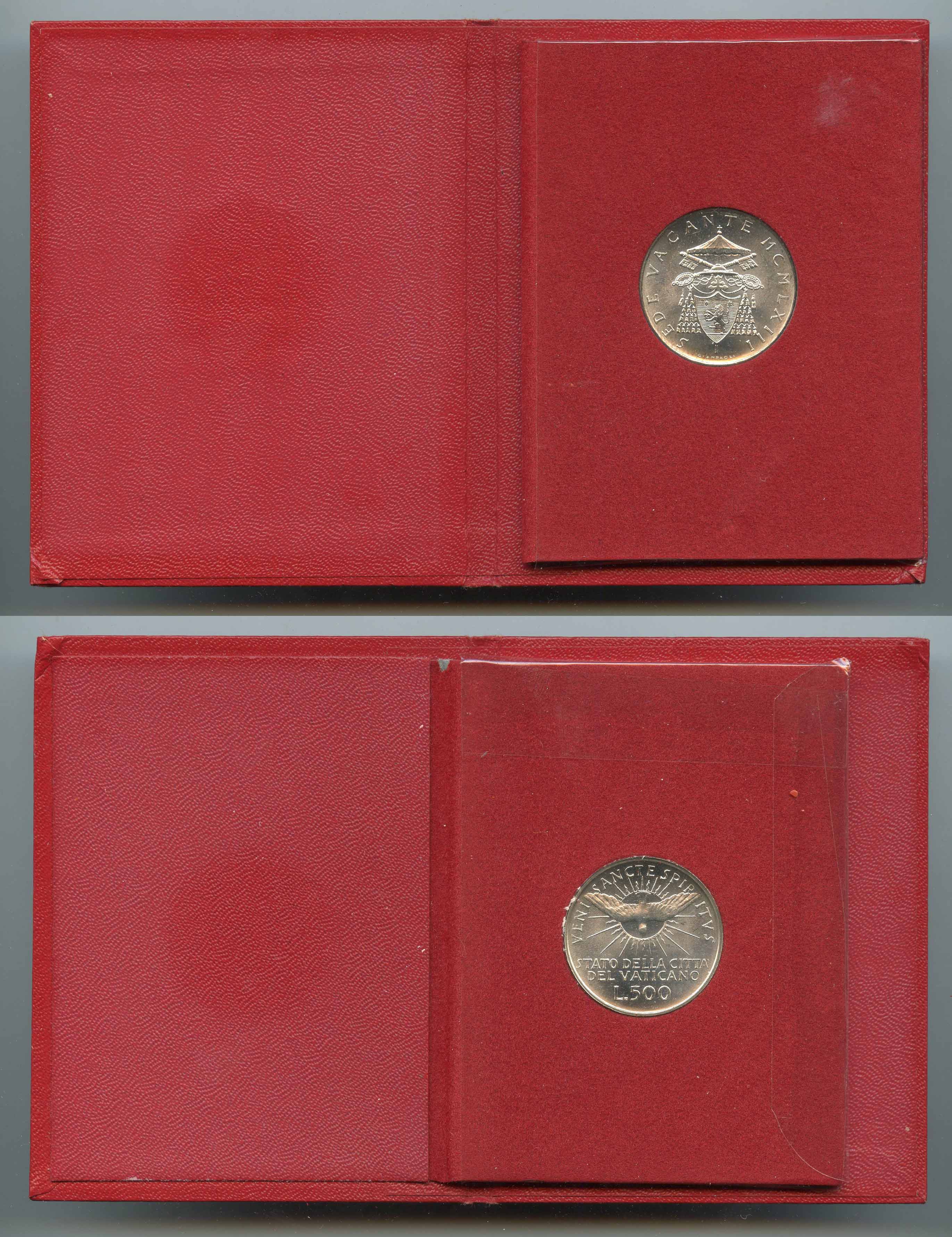 VATICANO, Sede Vacante 1963, 500 Lire