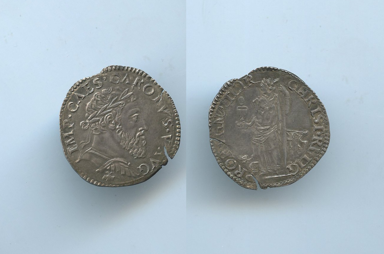 MILANO, Carlo V (1535-1556) Denaro da 10 soldi