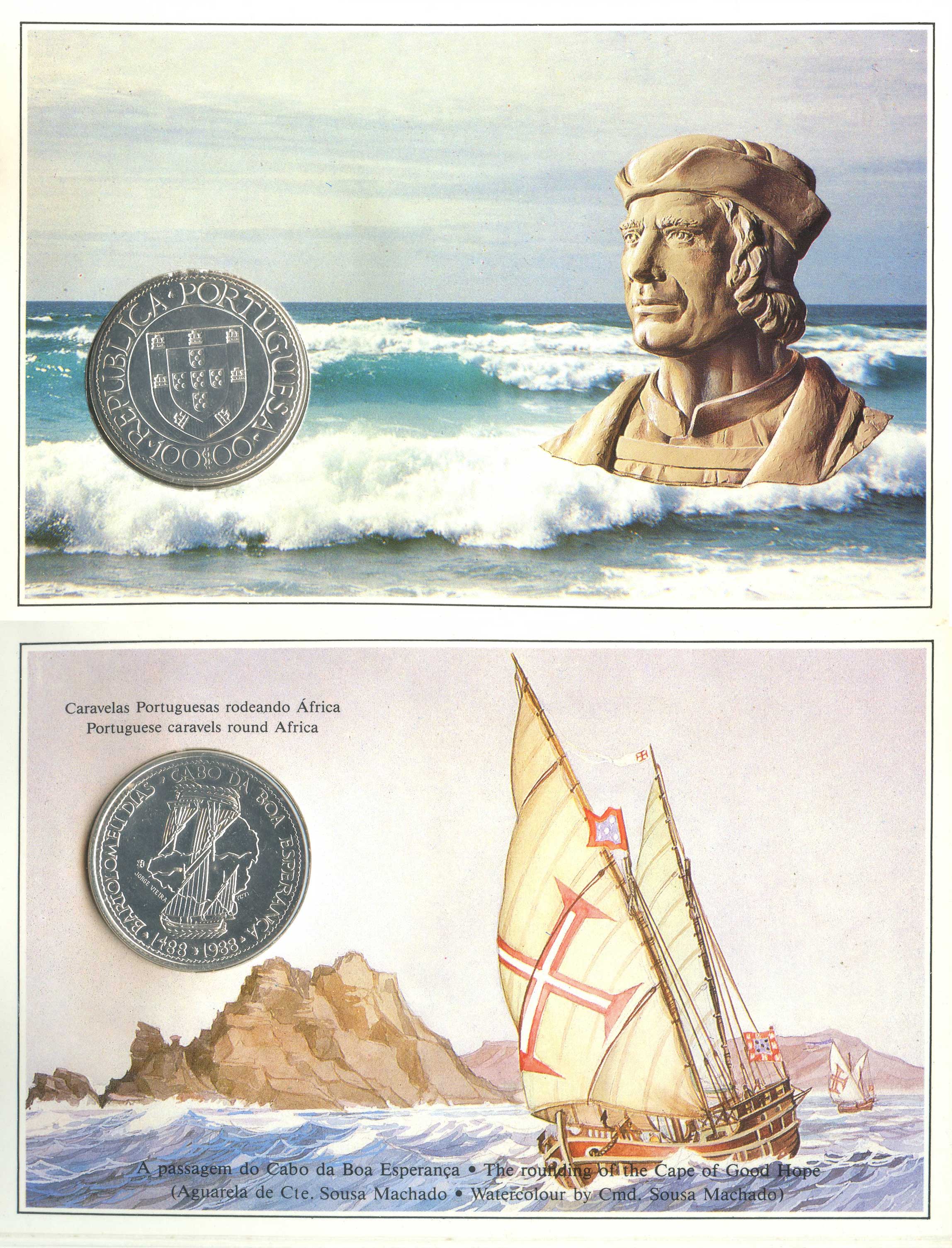 PORTOGALLO, 100 Escudos 1988 "Bartolomeo Dias"