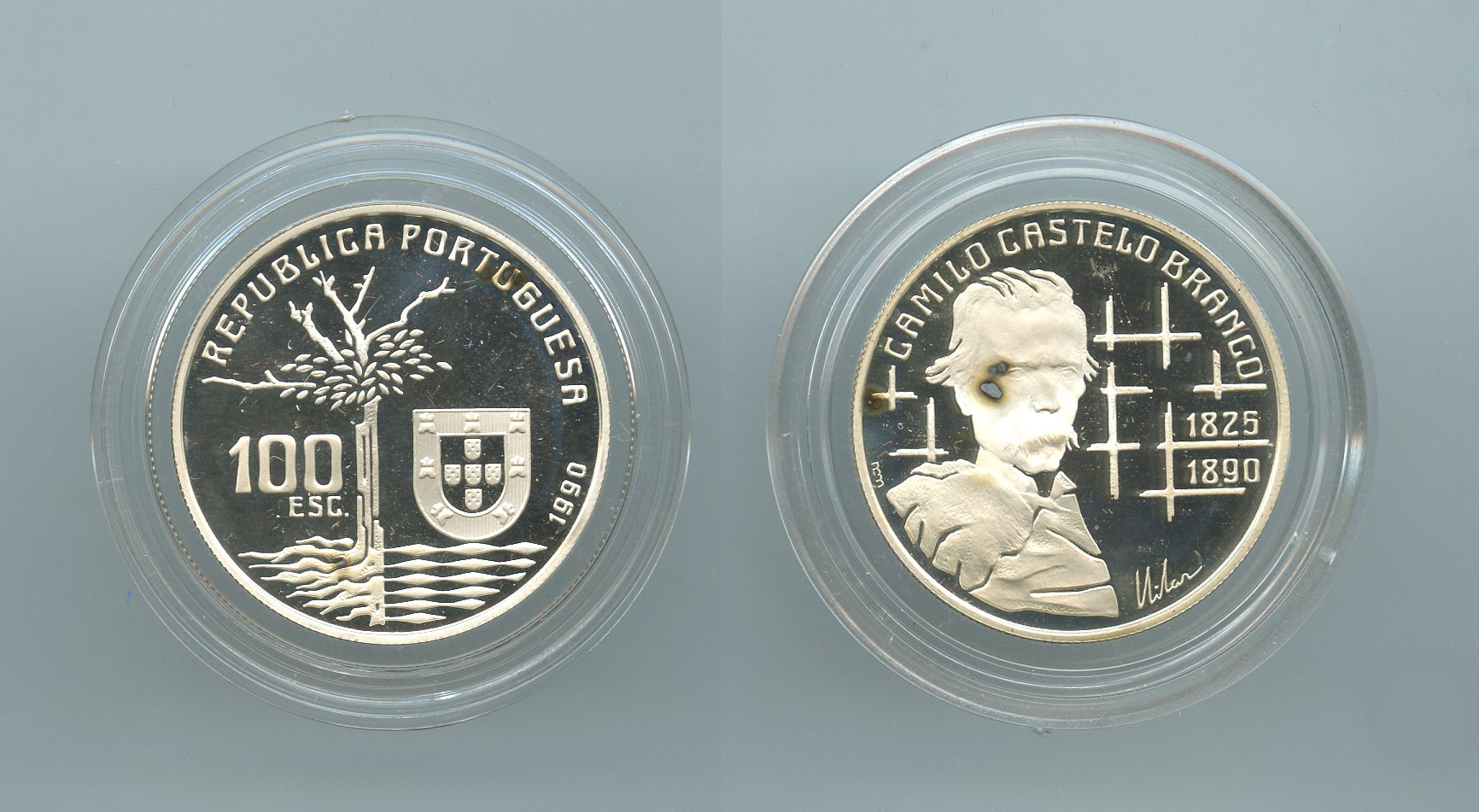 PORTOGALLO, 100 Escudos 1990 "Camilo Castelo Branco"