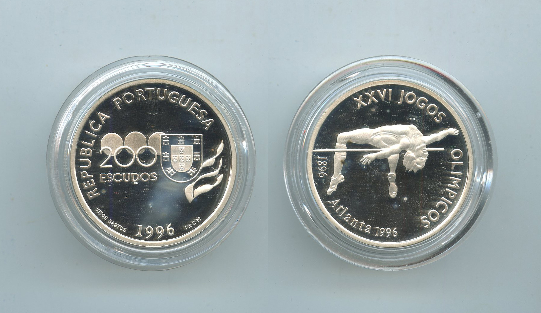 PORTOGALLO, 200 Escudos 1996 "Olimpiadi Atlanta 96"