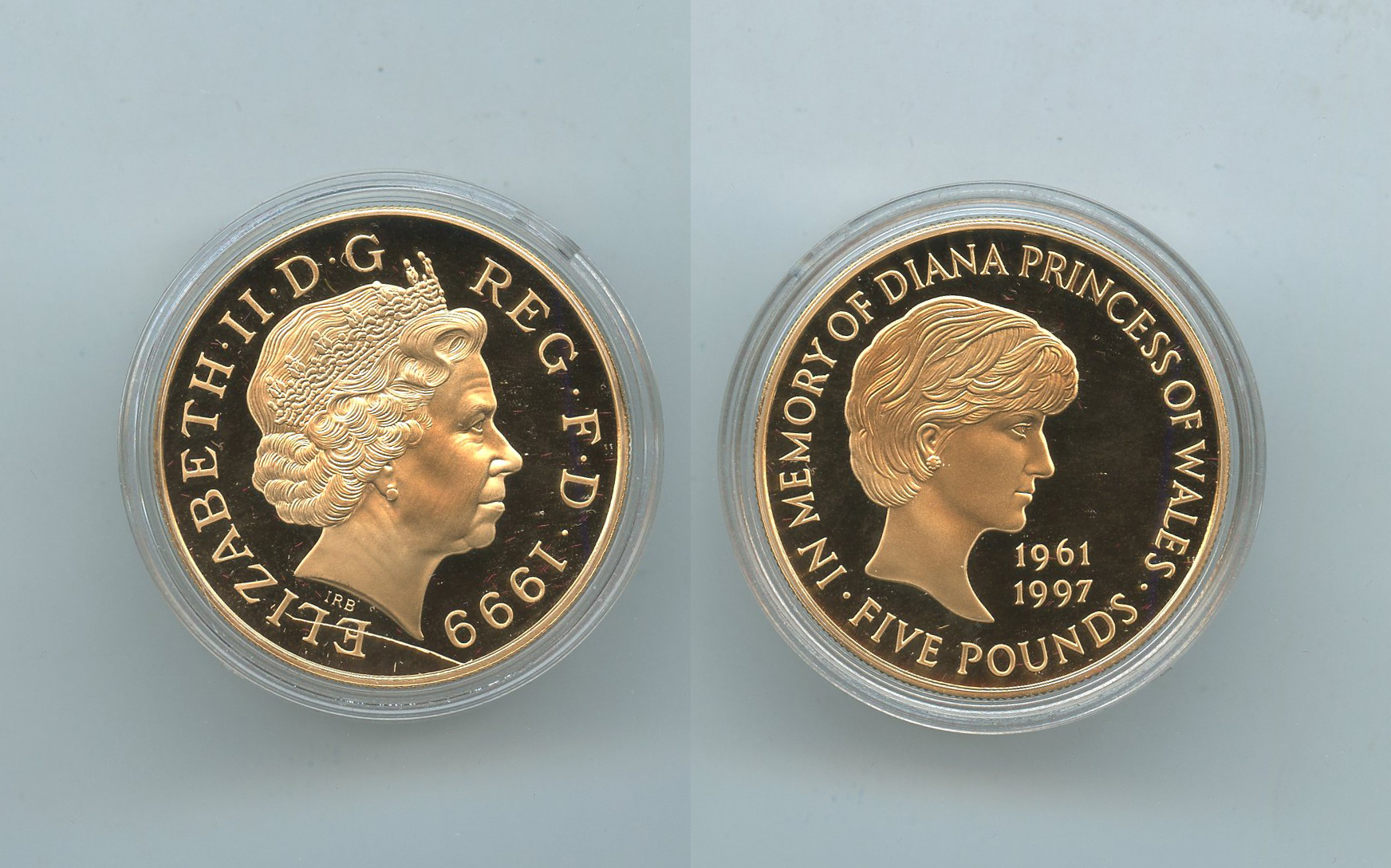 REGNO UNITO, Elizabeth II, 5 Pounds 1999 "Lady Diana"