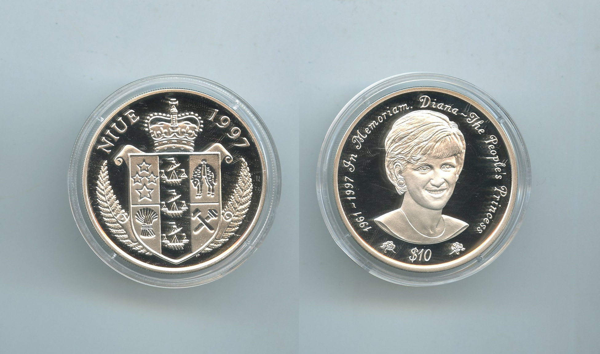 NIUE, 10 Dollars 1997 "Lady Diana" - Clicca l'immagine per chiudere