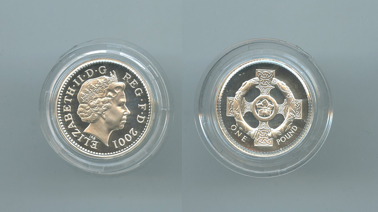 REGNO UNITO, Elizabeth II, 1 Pound 2001