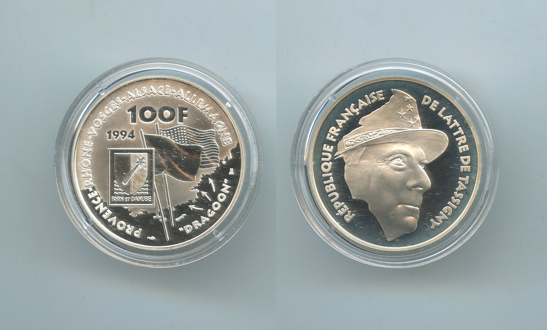FRANCIA, 100 Francs 1994 "Liberazione - Jean Marie de Lattre de Tassigny"