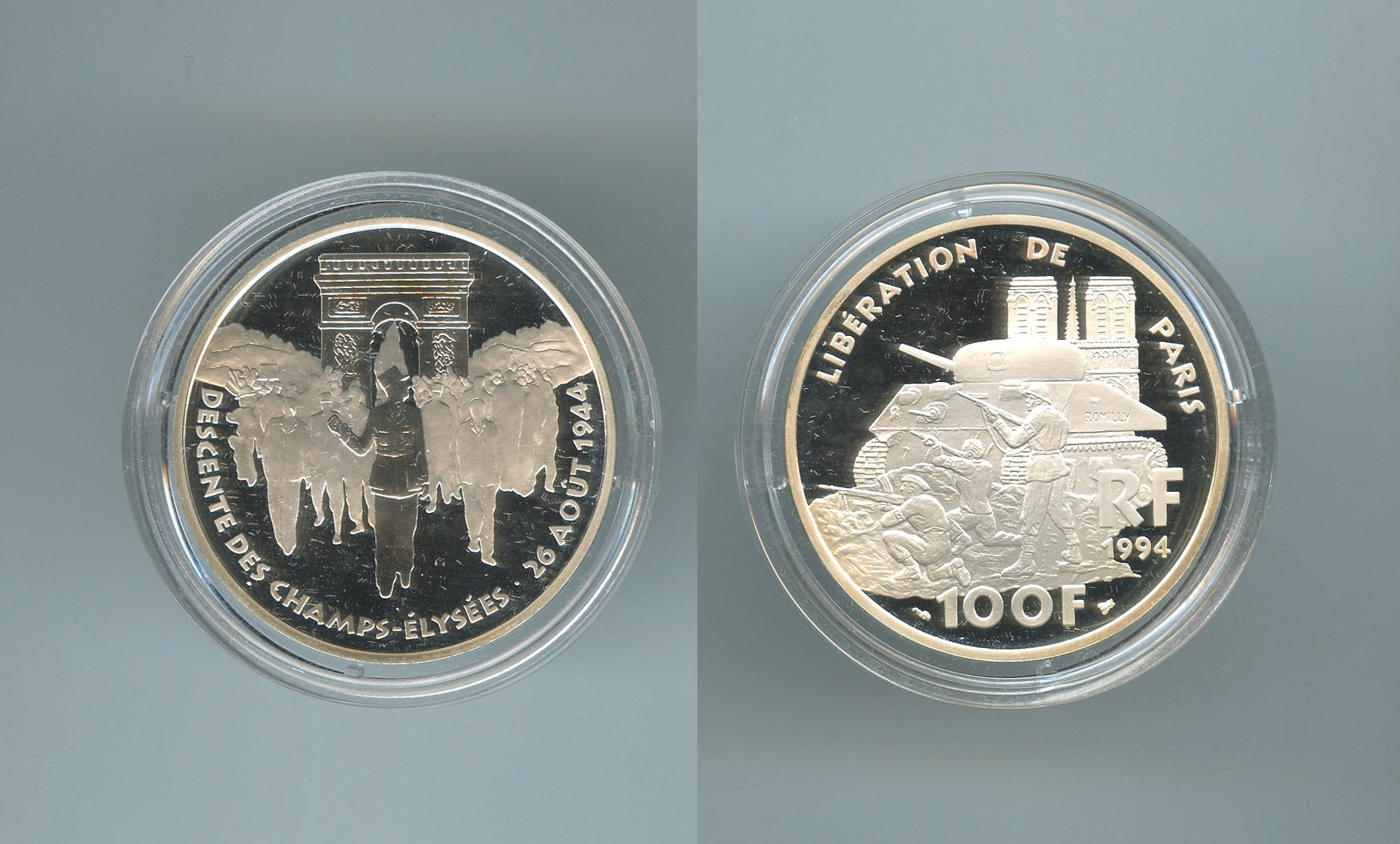 FRANCIA, 100 Francs 1994 "Liberazione - Liberazione di Parigi"