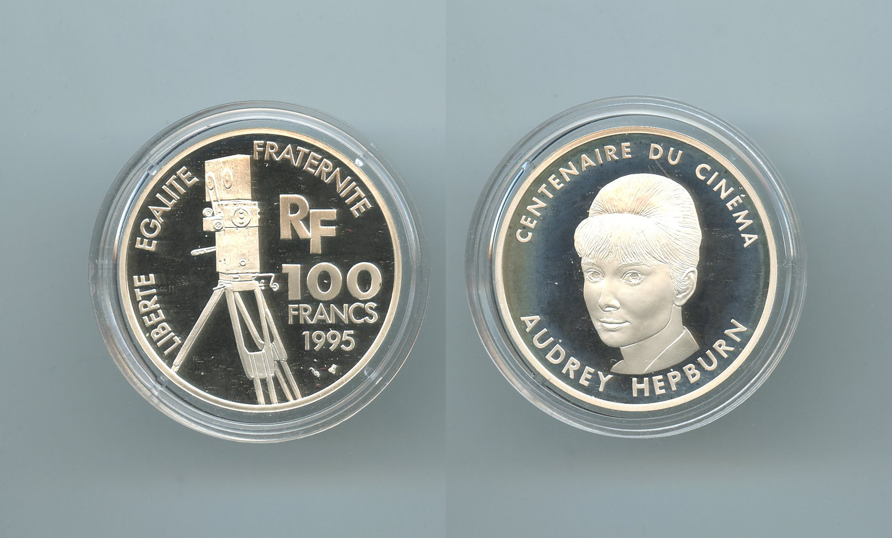 FRANCIA, 100 Francs 1995 "Centenario del cinema - Audrey Hepburn"