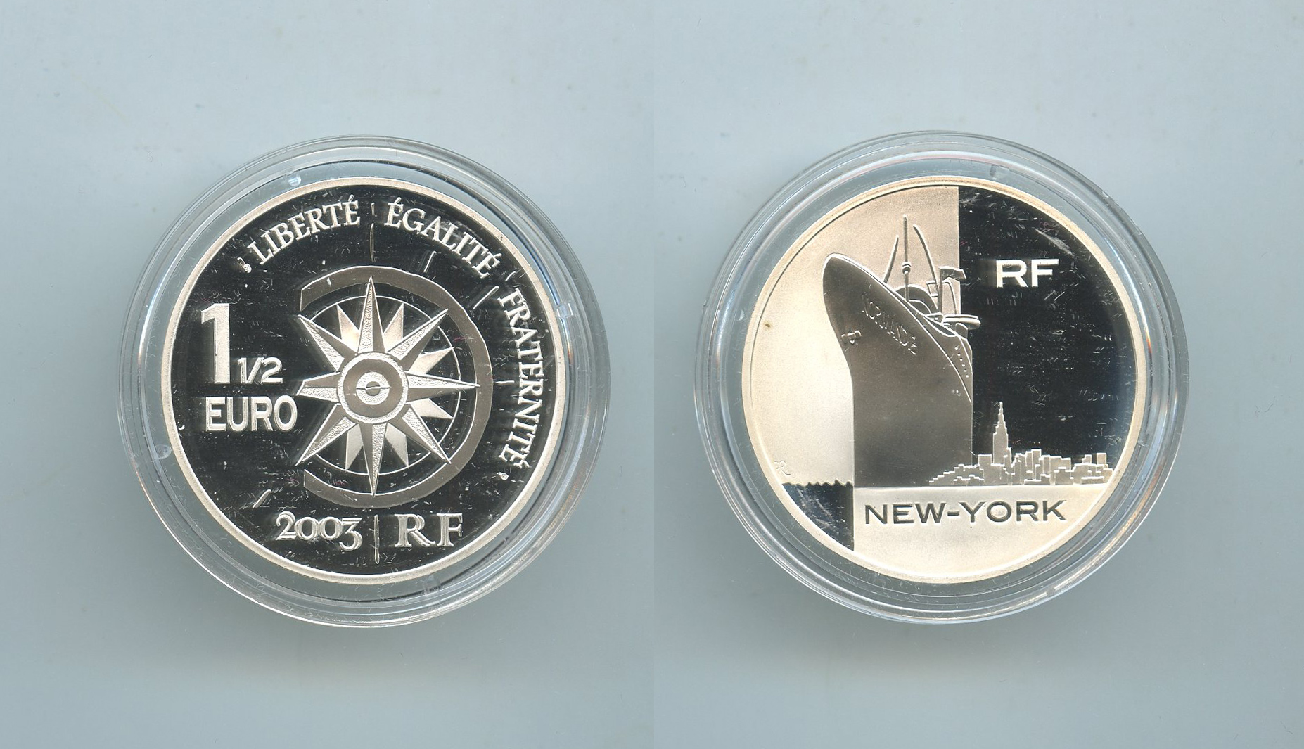 FRANCIA, 1-1/2 Euro 2003 "New York"