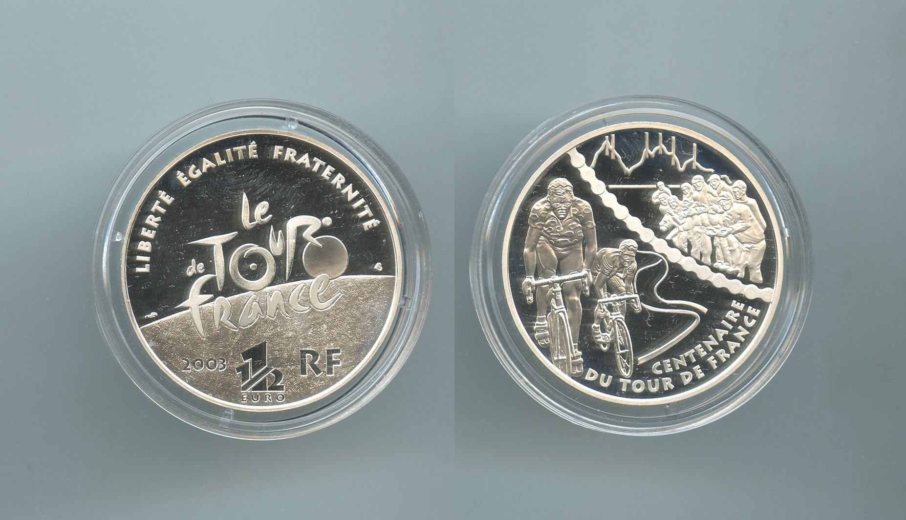 FRANCIA, 1-1/2 Euro 2003 "100 °Tour de France - Tappa di montagna"