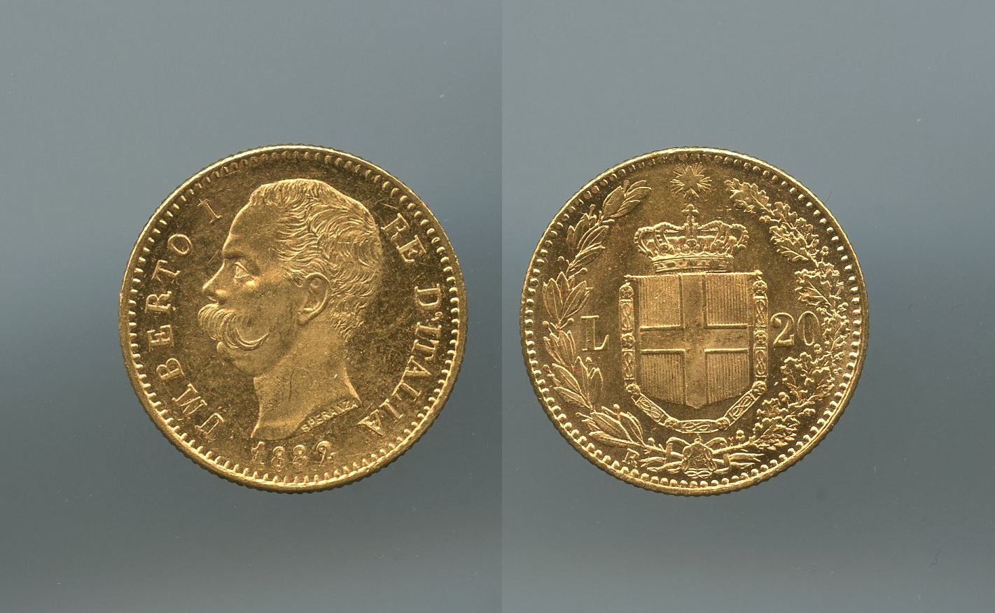 REGNO D' ITALIA, Umberto I (1878-1900) 20 Lire 1882