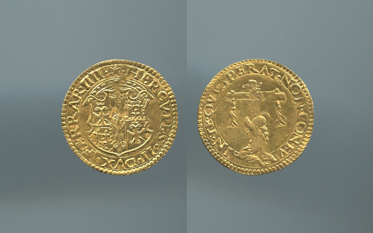 FERRARA, Ercole II (1534-1559) Scudo d’oro del sole s.d.