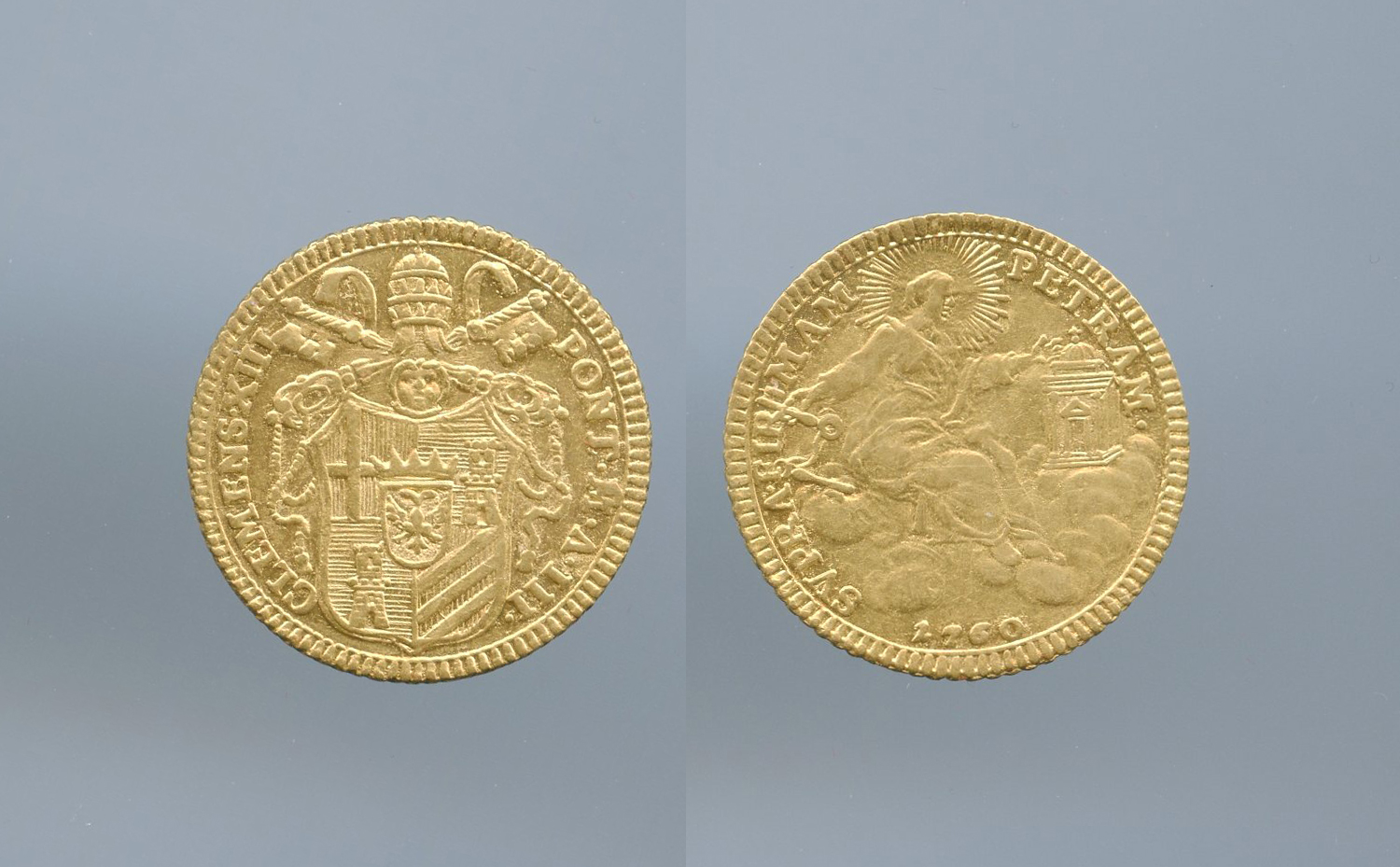 STATO PONTIFICIO, Clemente XIII (1758-1769) Zecchino 1760 A. III