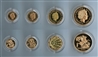 REGNO UNITO, Elizabeth II, Proof set 5 & 2 Pounds, Sovereign & 1/2 Sovereign 2001