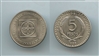 COLOMBIA, 5 Pesos 1968