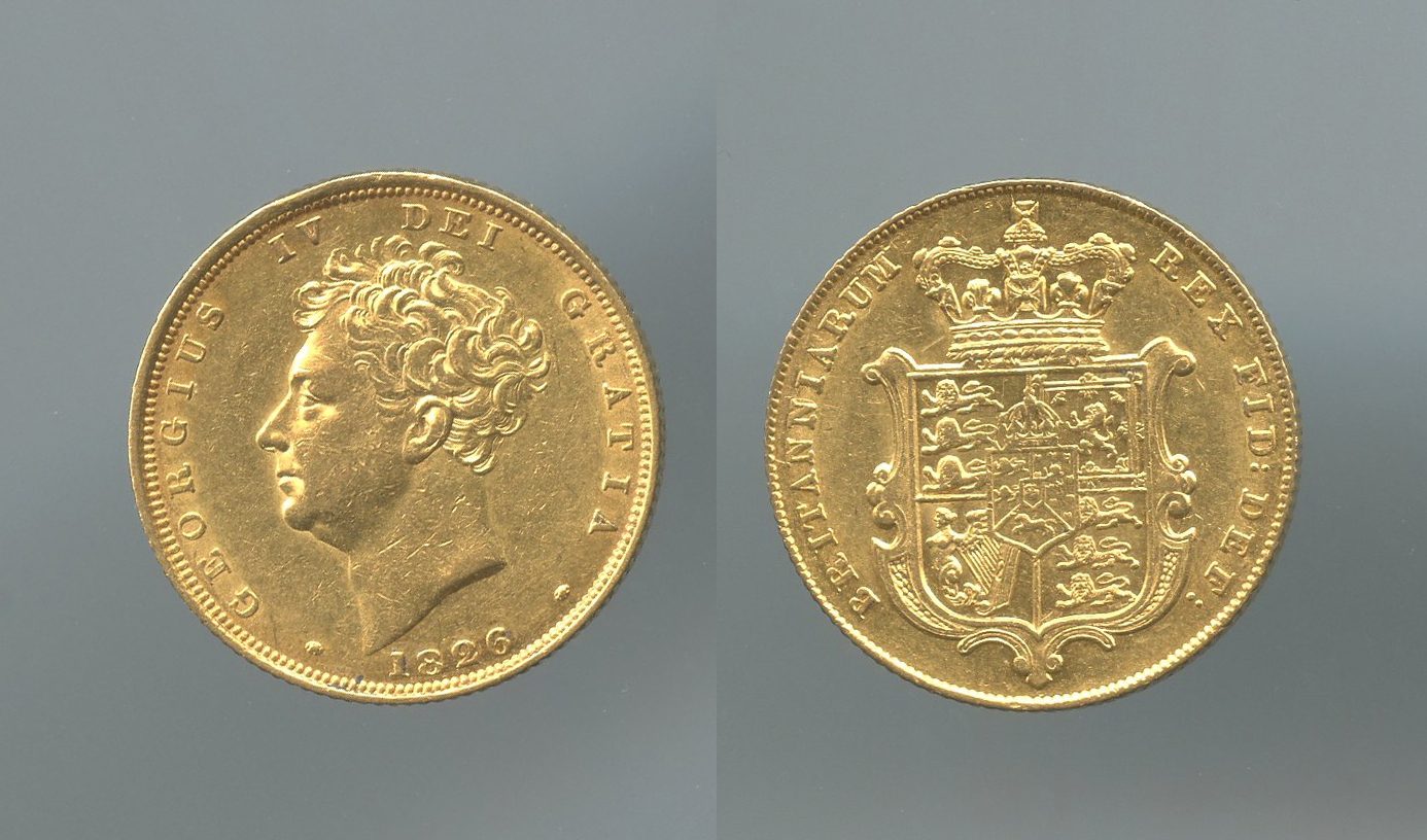 REGNO UNITO, George IV (1820-1830) Sovereign 1826 REGNO UNITO, George IV (1820-1830) Sovereign 1826