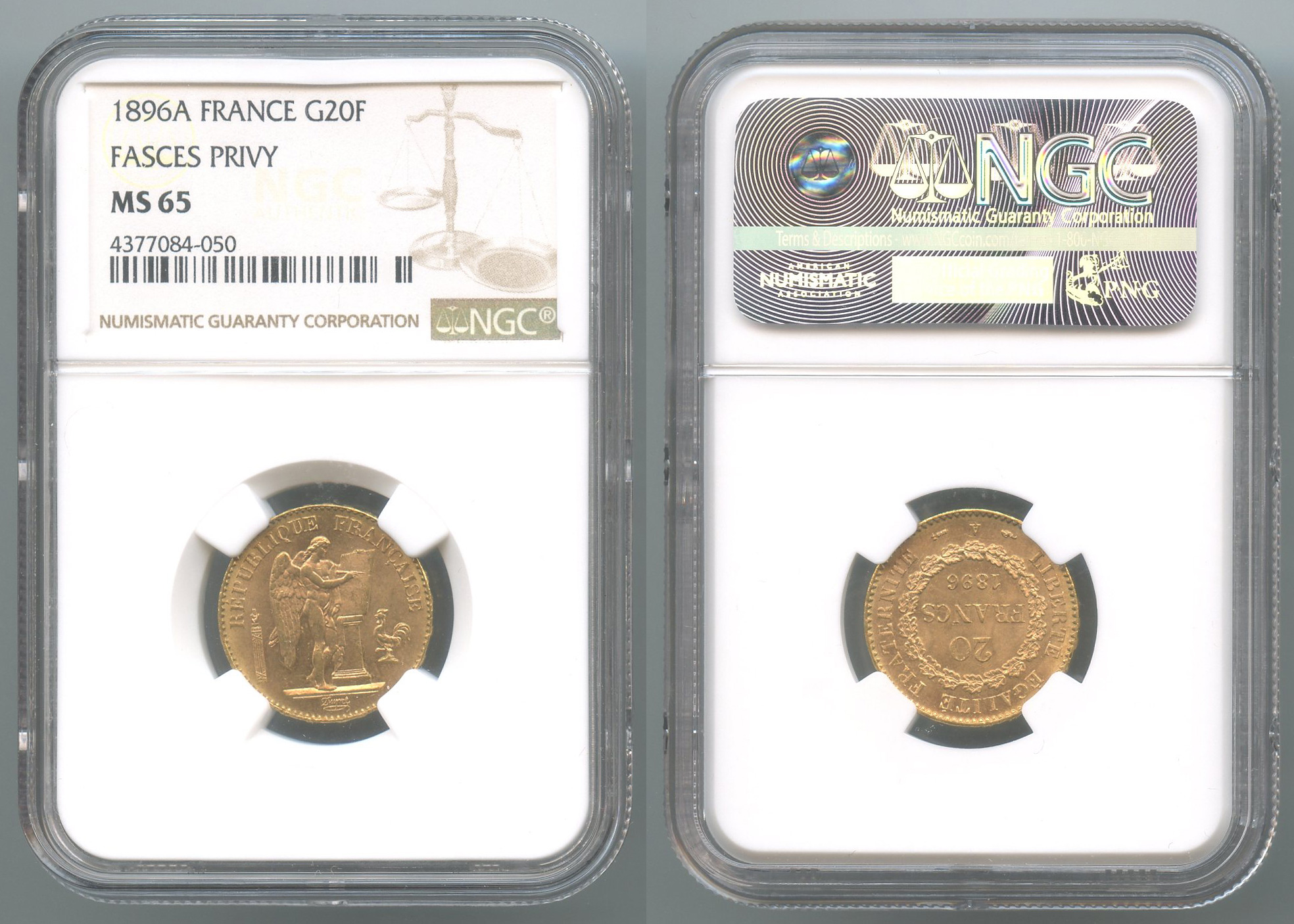 FRANCIA, Terza Repubblica (1870-1940) 20 Francs 1896 A Fascio FRANCIA, Terza Repubblica (1870-1940) 20 Francs 1896 A Fascio