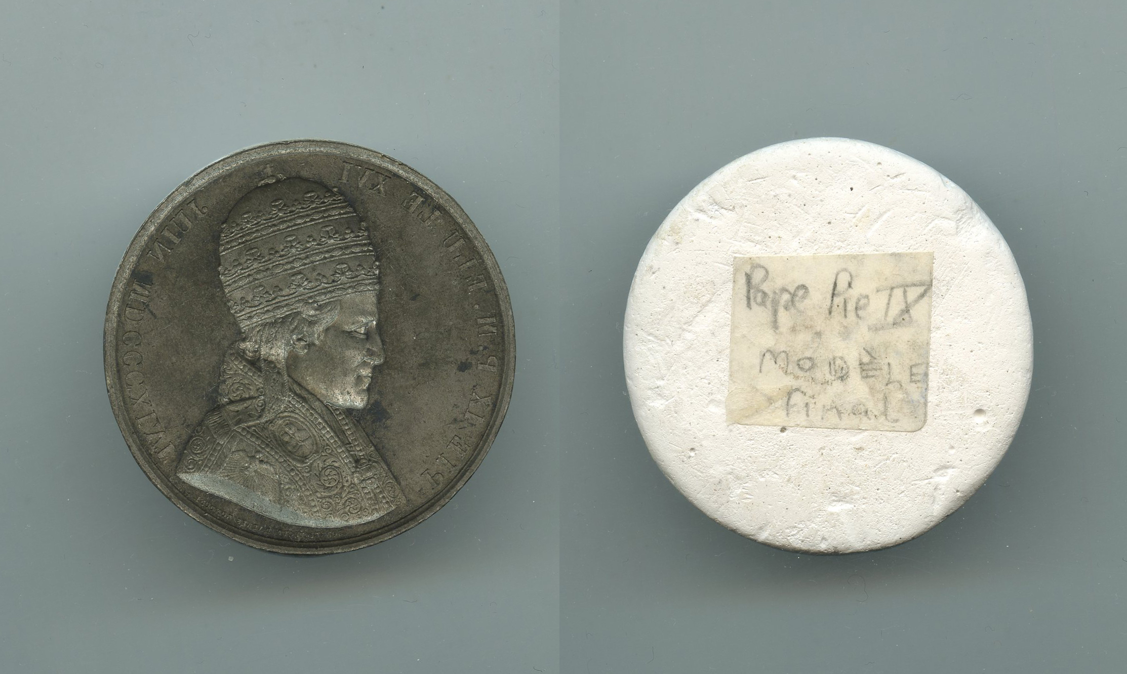 STATO PONTIFICIO, Pio IX (1846-1870) Medaglia 1846 "Amnistia 16-07-1846" - galvanoplastico negativo STATO PONTIFICIO, Pio IX (1846-1870) Medaglia 1846 "Amnistia 16-07-1846" - galvanoplastico negativo