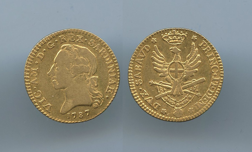 REGNO DI SARDEGNA, Vittorio Amedeo III (1773-1796) Doppia 1787 REGNO DI SARDEGNA, Vittorio Amedeo III (1773-1796) Doppia 1787
