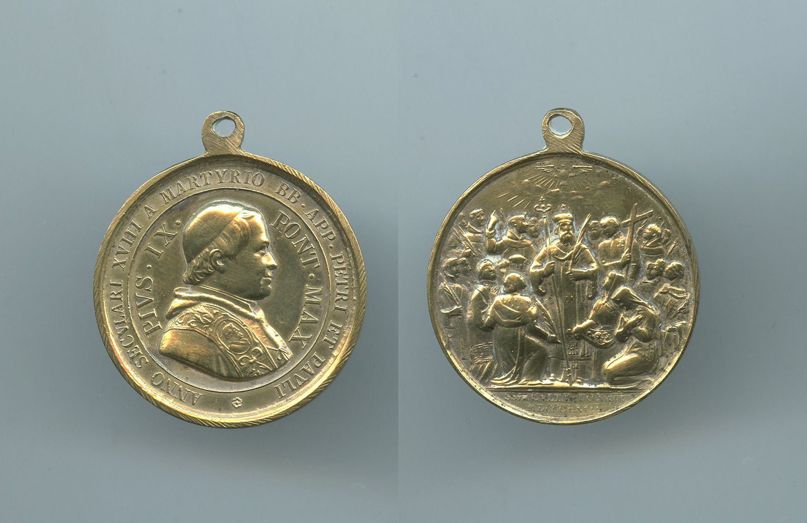 STATO PONTIFICIO, Pio IX (1846-1866) Medaglia 1867 - Canonizzazione dei Martiri di Gorcum