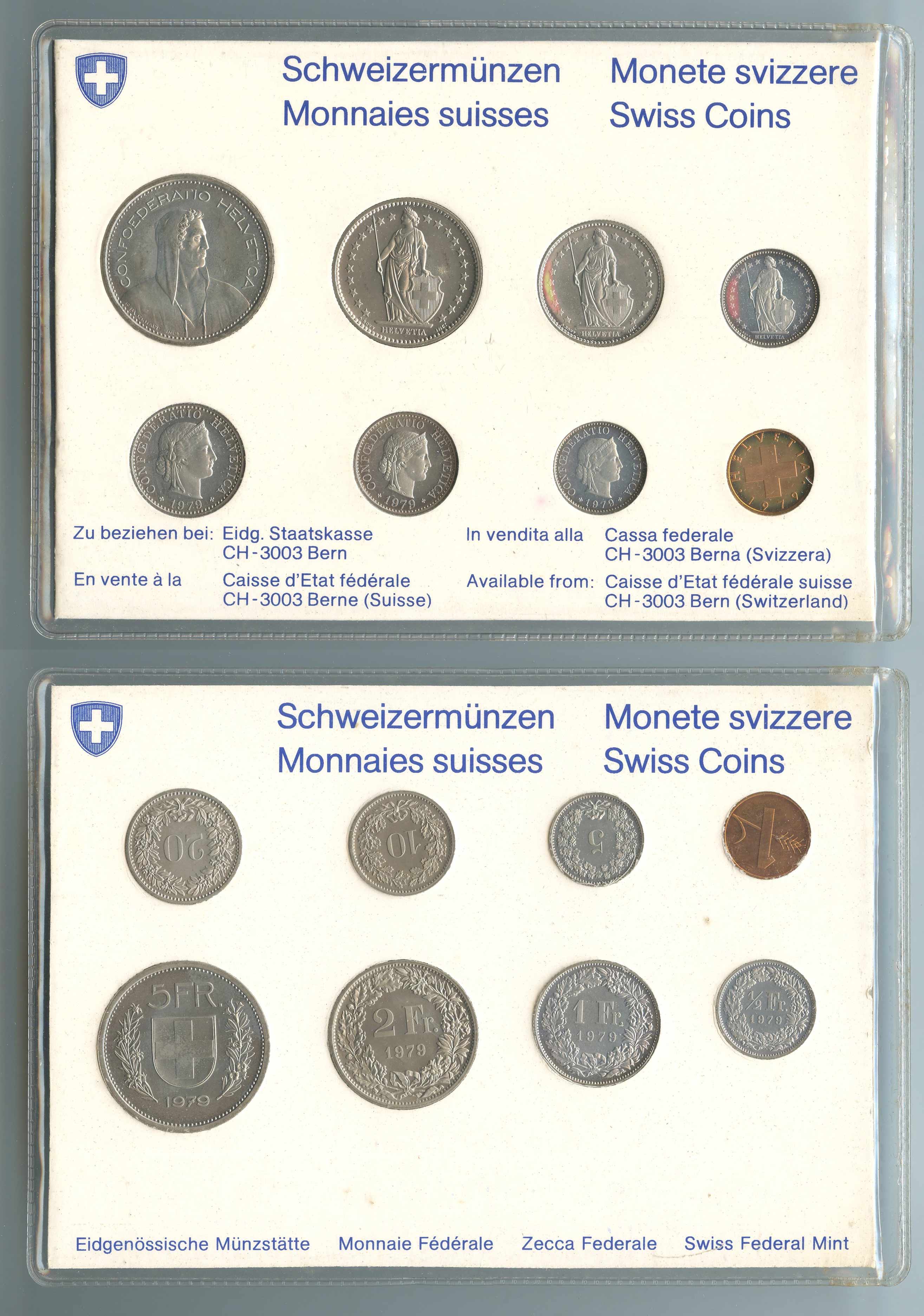 SVIZZERA, Serie Divisionale 1979 SVIZZERA, Serie Divisionale 1979