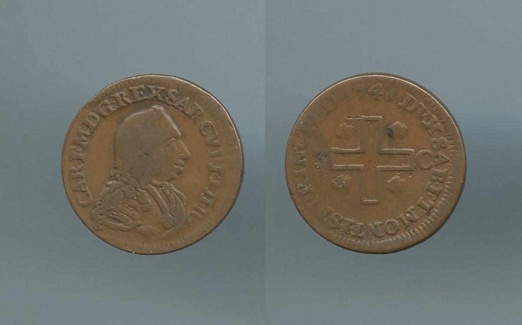 REGNO DI SARDEGNA, Carlo Emanuele III (1730-1773) 3 Cagliaresi 1741