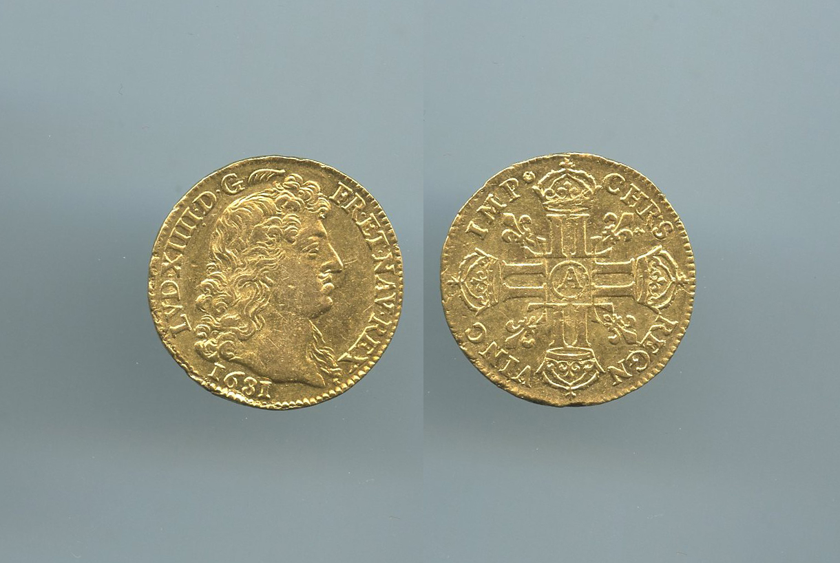 FRANCIA, Louis XIV (1643-1715) Scudo d' oro 1681