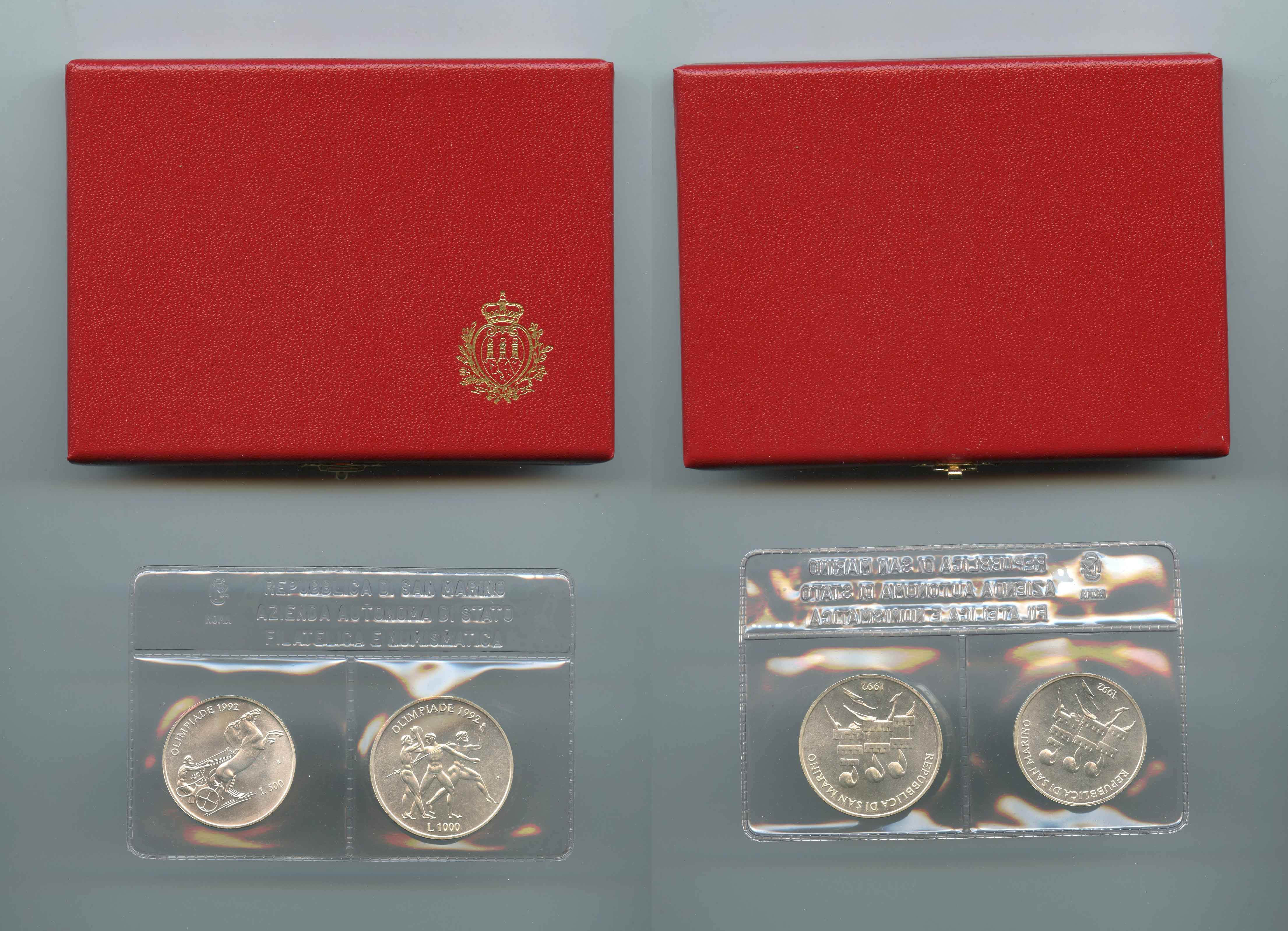 SAN MARINO, Dittico 1992 "Olimpiade di Barcellona '92" SAN MARINO, Dittico 1992 "Olimpiade di Barcellona '92"