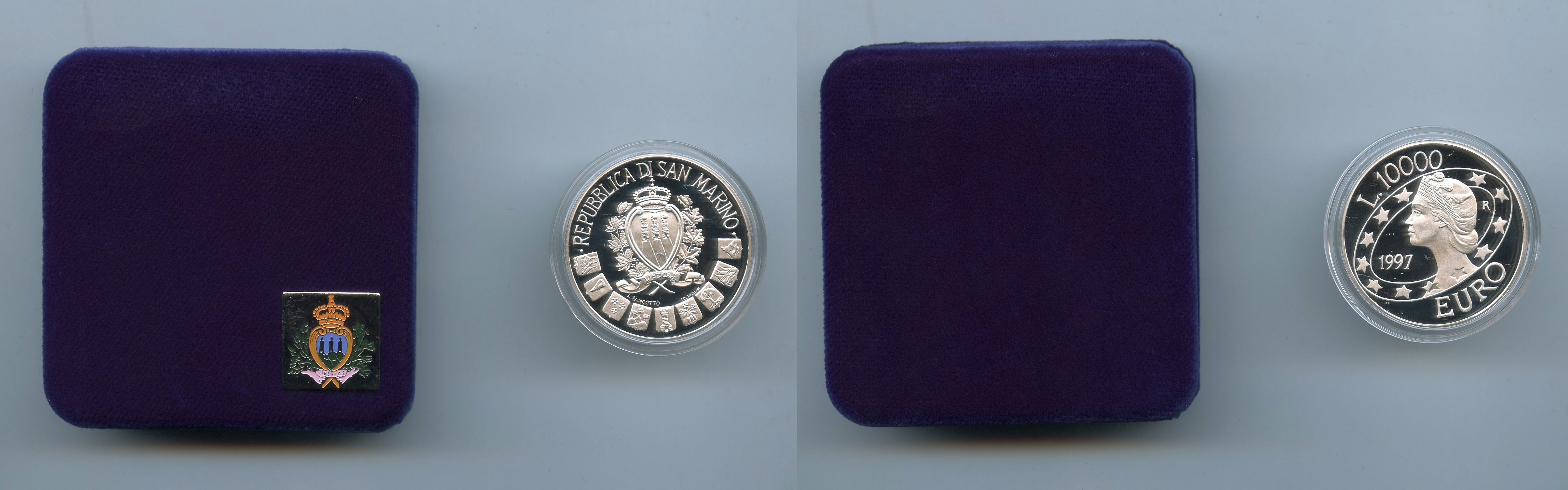 SAN MARINO, 10000 Lire 1997 "Euro"