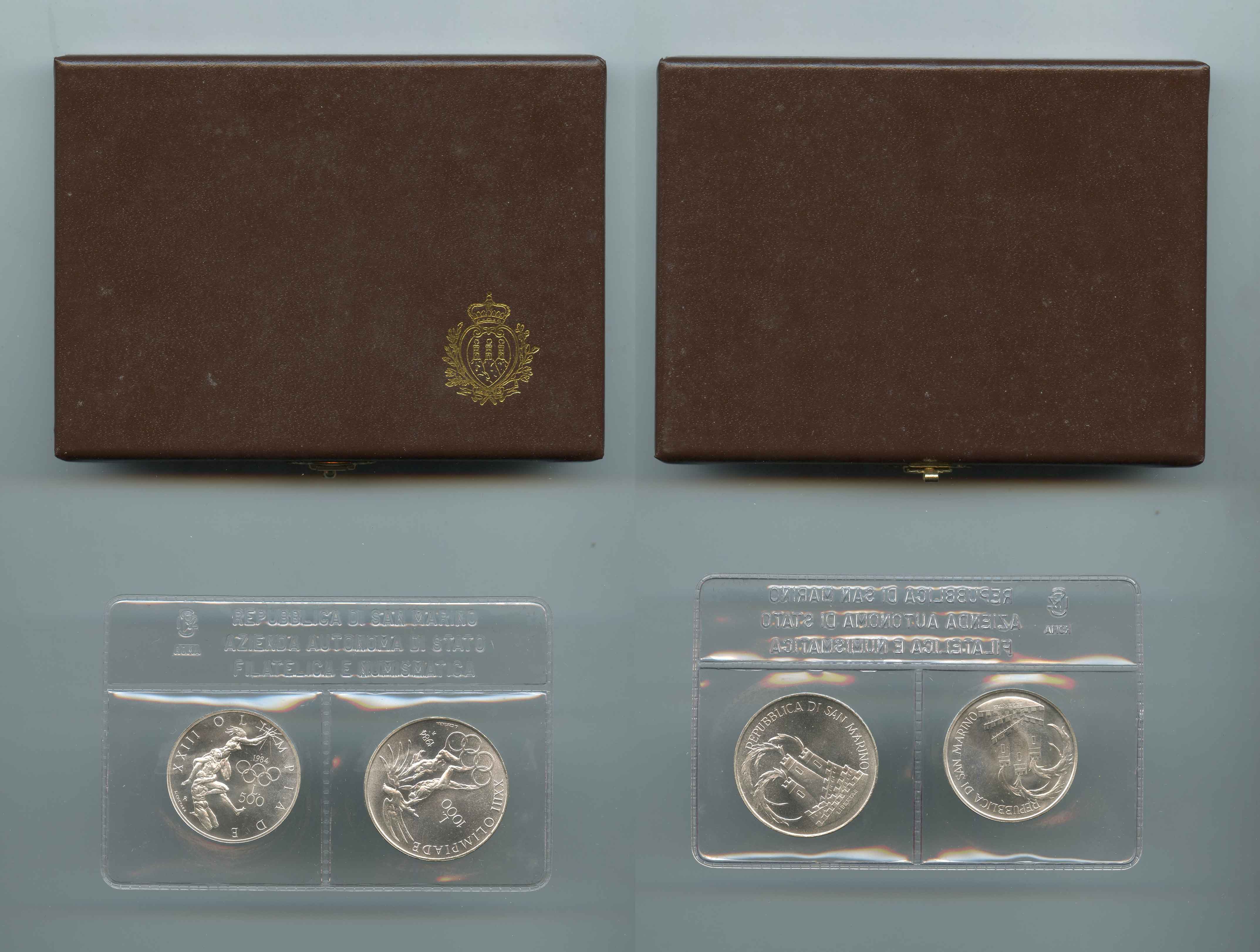 SAN MARINO, Dittico 1984 "Olimpiadi Los Angeles"