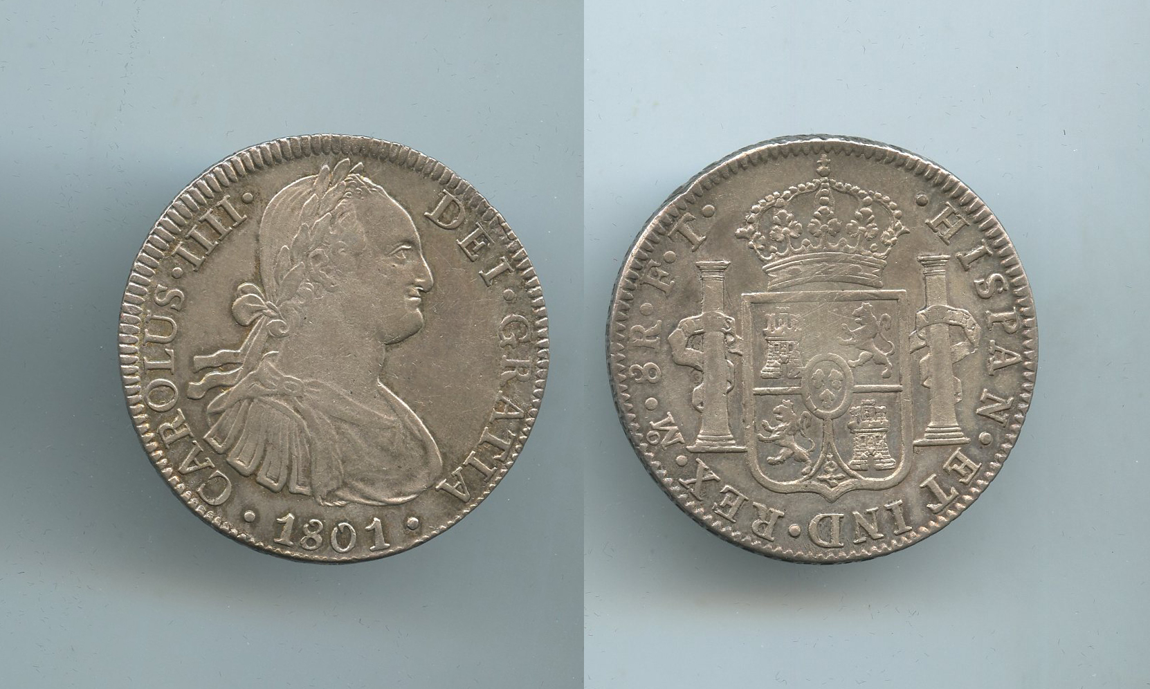 MESSICO, Carlo IV (1788-1808) 8 Reales 1801 Mo FM