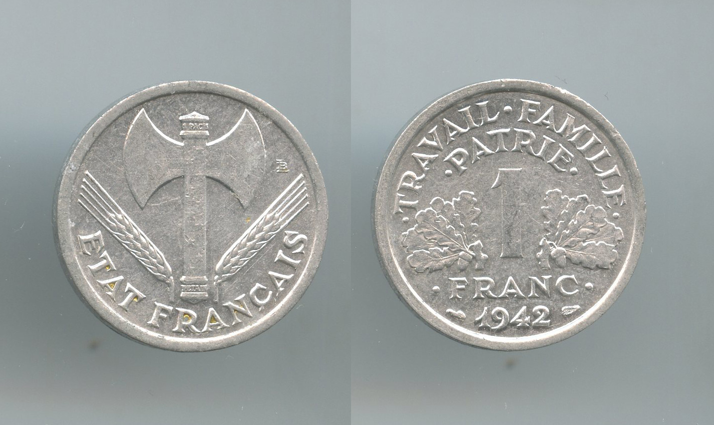 FRANCIA, Stato Francese (1940-1944) Franc 1942