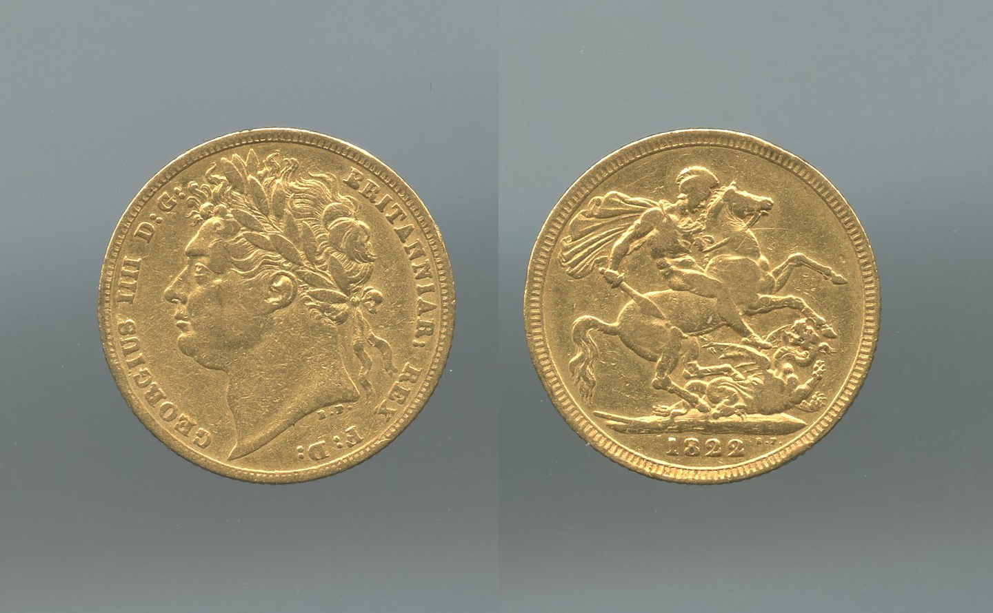 REGNO UNITO, George IV (1820-1830) Sovereign 1822 REGNO UNITO, George IV (1820-1830) Sovereign 1822