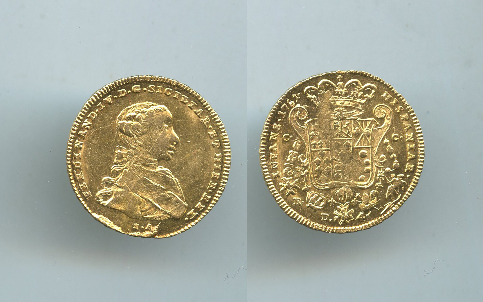 NAPOLI, Ferdinando IV (1759-1816) 4 Ducati 1761 NAPOLI, Ferdinando IV (1759-1816) 4 Ducati 1761