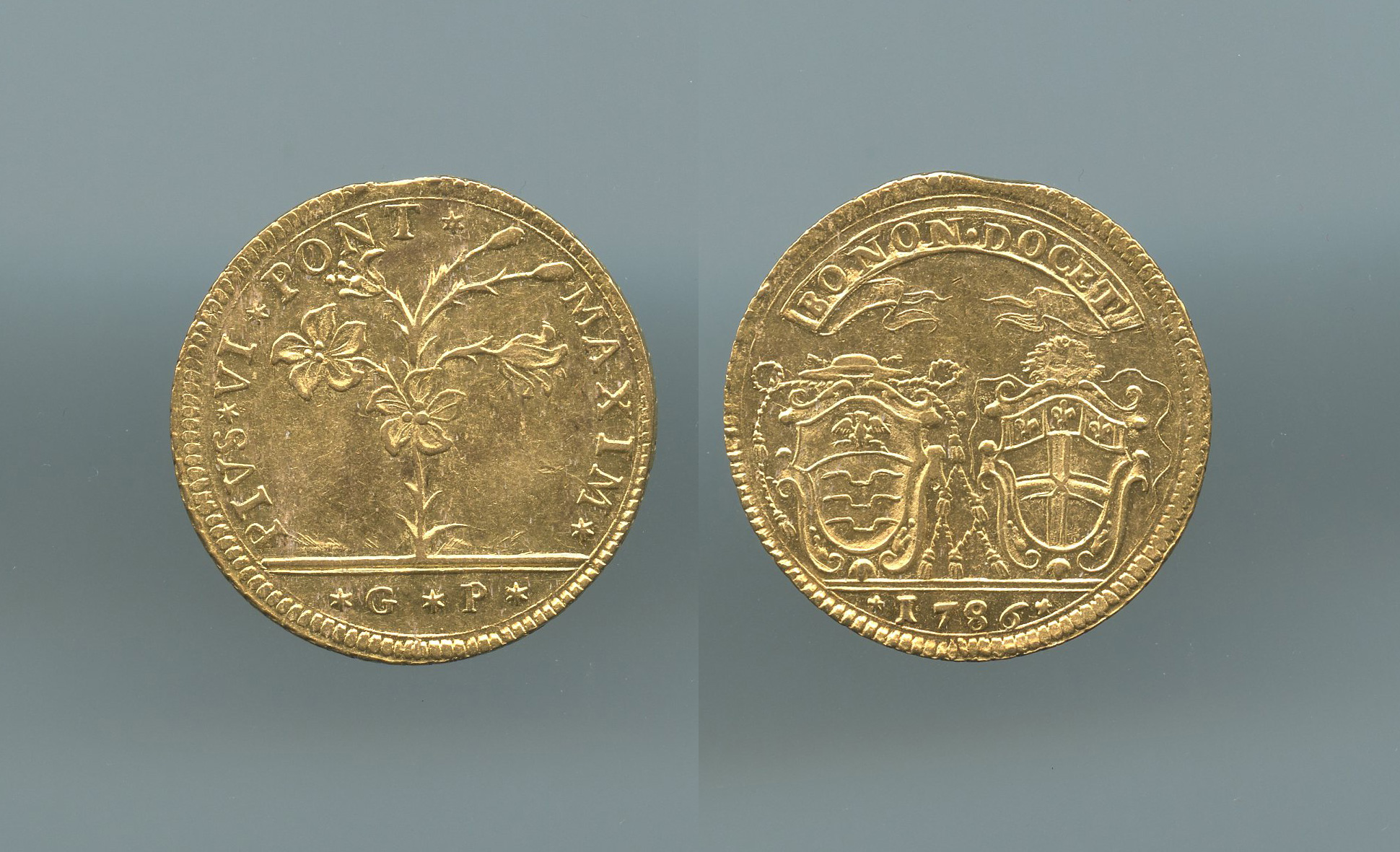 STATO PONTIFICIO, Pio VI (1775-1799) 2 Doppie Romane 1786 STATO PONTIFICIO, Pio VI (1775-1799) 2 Doppie Romane 1786