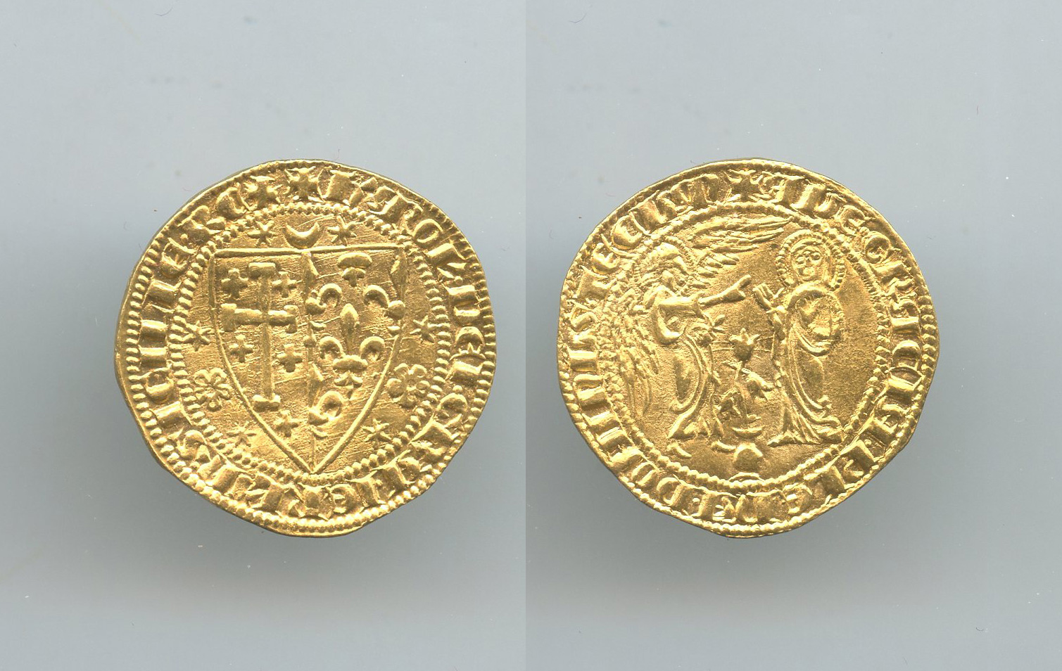 NAPOLI, Carlo d' Angio' (1266-1285) Saluto d' oro (1278-1285) NAPOLI, Carlo d' Angio' (1266-1285) Saluto d' oro (1278-1285)