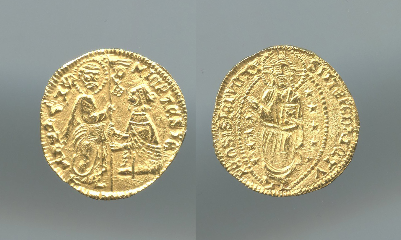 CHIOS, Dominazione genovese, Dogi anonimi (1347-1415) Imitazione del Ducato a nome di Michele Steno (1400-1413) CHIOS, Dominazione genovese, Dogi anonimi (1347-1415) Imitazione del Ducato a nome di Michele Steno (1400-1413)