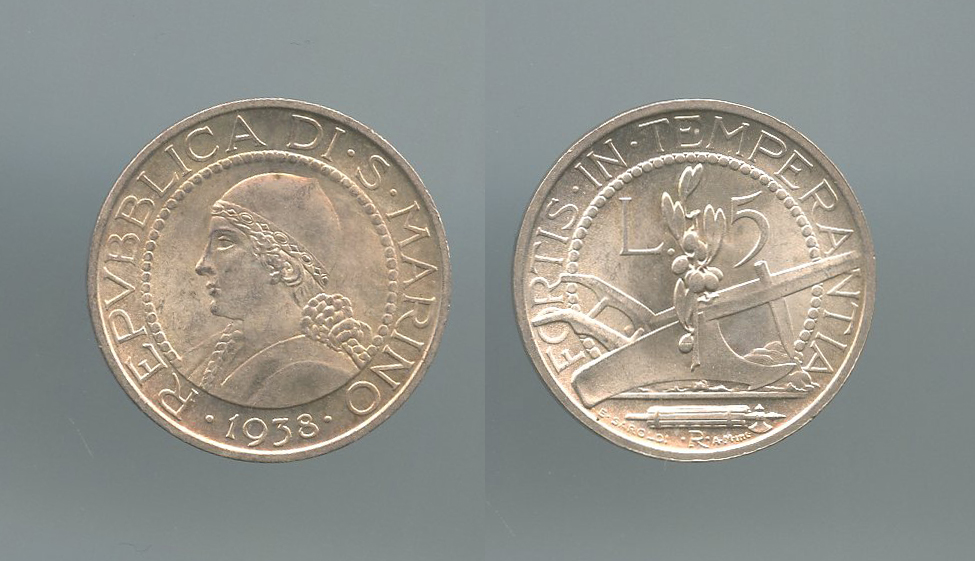 SAN MARINO, 20 Lire 1932