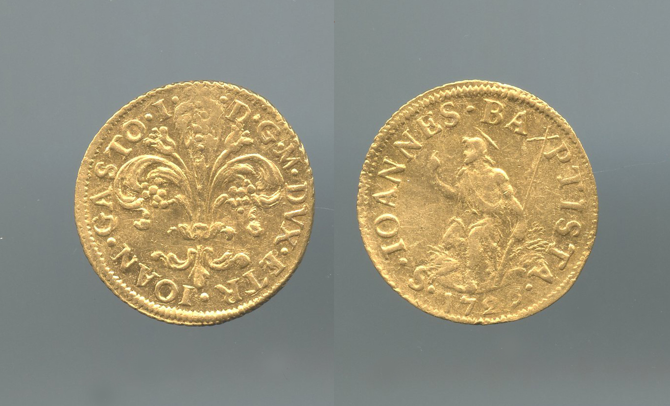 FIRENZE, Gian Gastone De' Medici (1723-1736) Zecchino o Fiorino d' oro 1729
