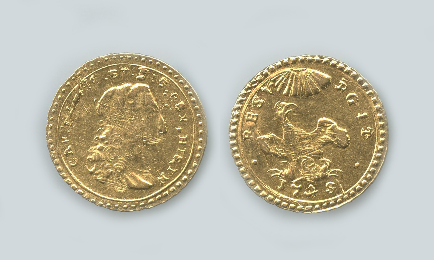 PALERMO, Carlo di Borbone (1734-1759) Oncia d' Oro 1745