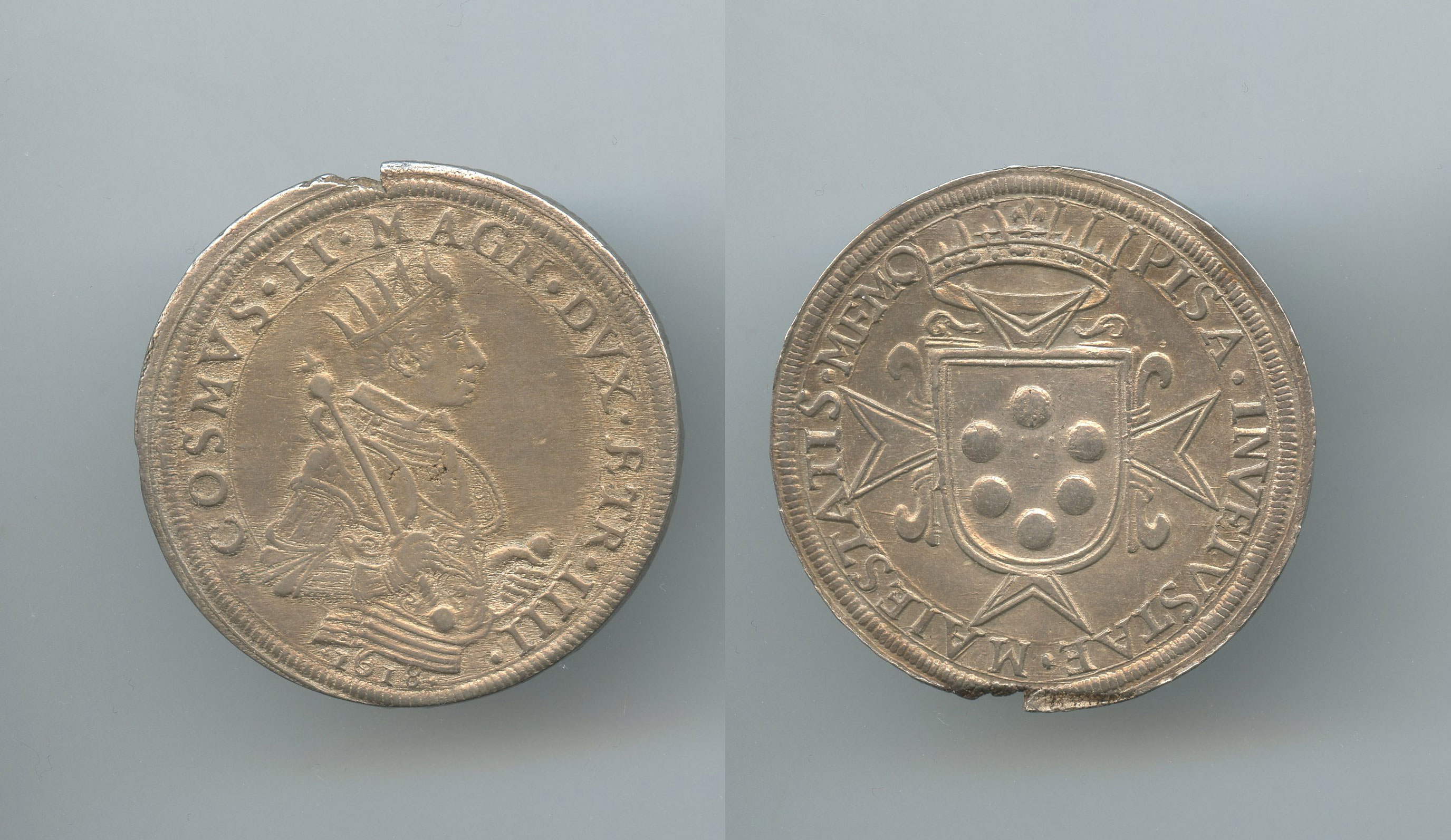 PISA, Cosimo II de' Medici (1609-1621) Tallero 1618