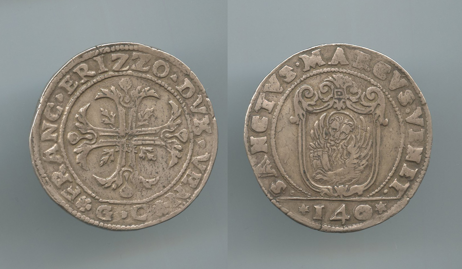 VENEZIA, Francesco Erizzo (1631-1646) Scudo della croce da 140 Soldi VENEZIA, Francesco Erizzo (1631-1646) Scudo della croce da 140 Soldi