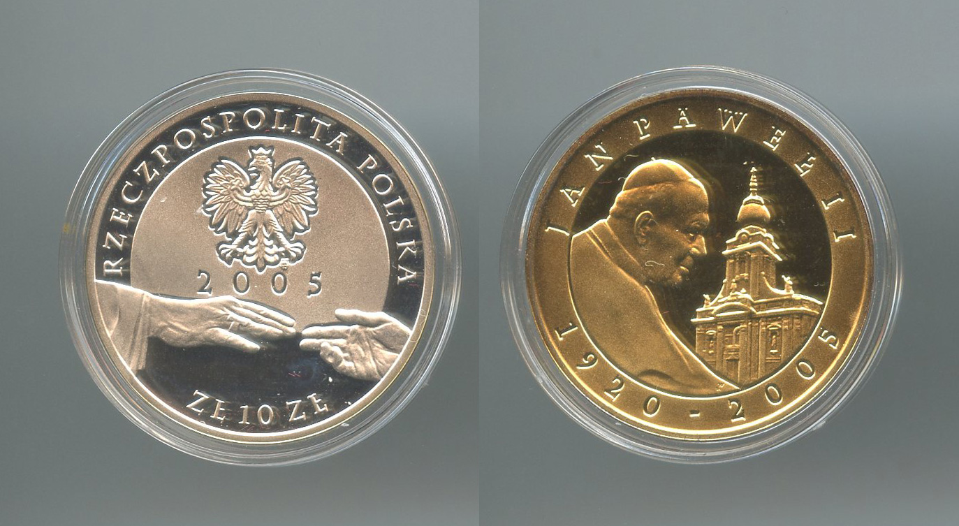 POLONIA, 10 Zlotych 2005 "Giovanni Paolo II"