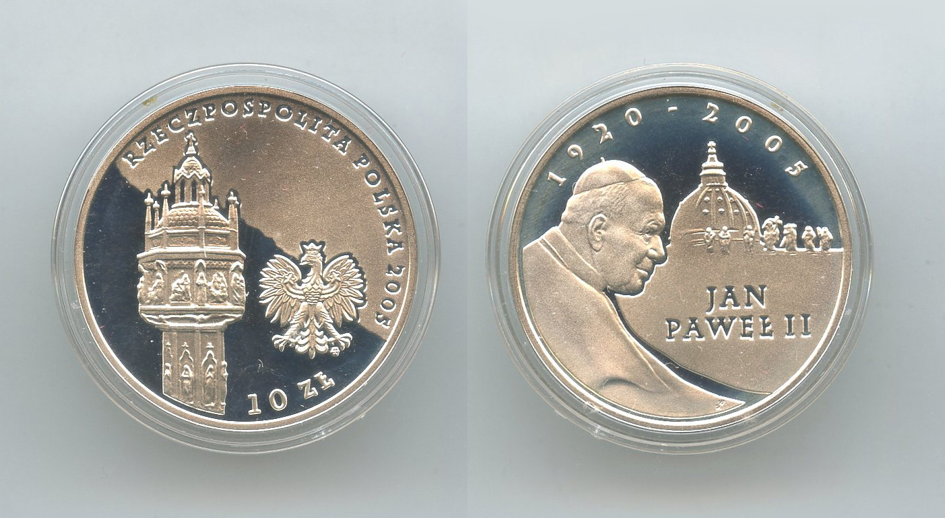 POLONIA, 10 Zlotych 2005 "Giovanni Paolo II"