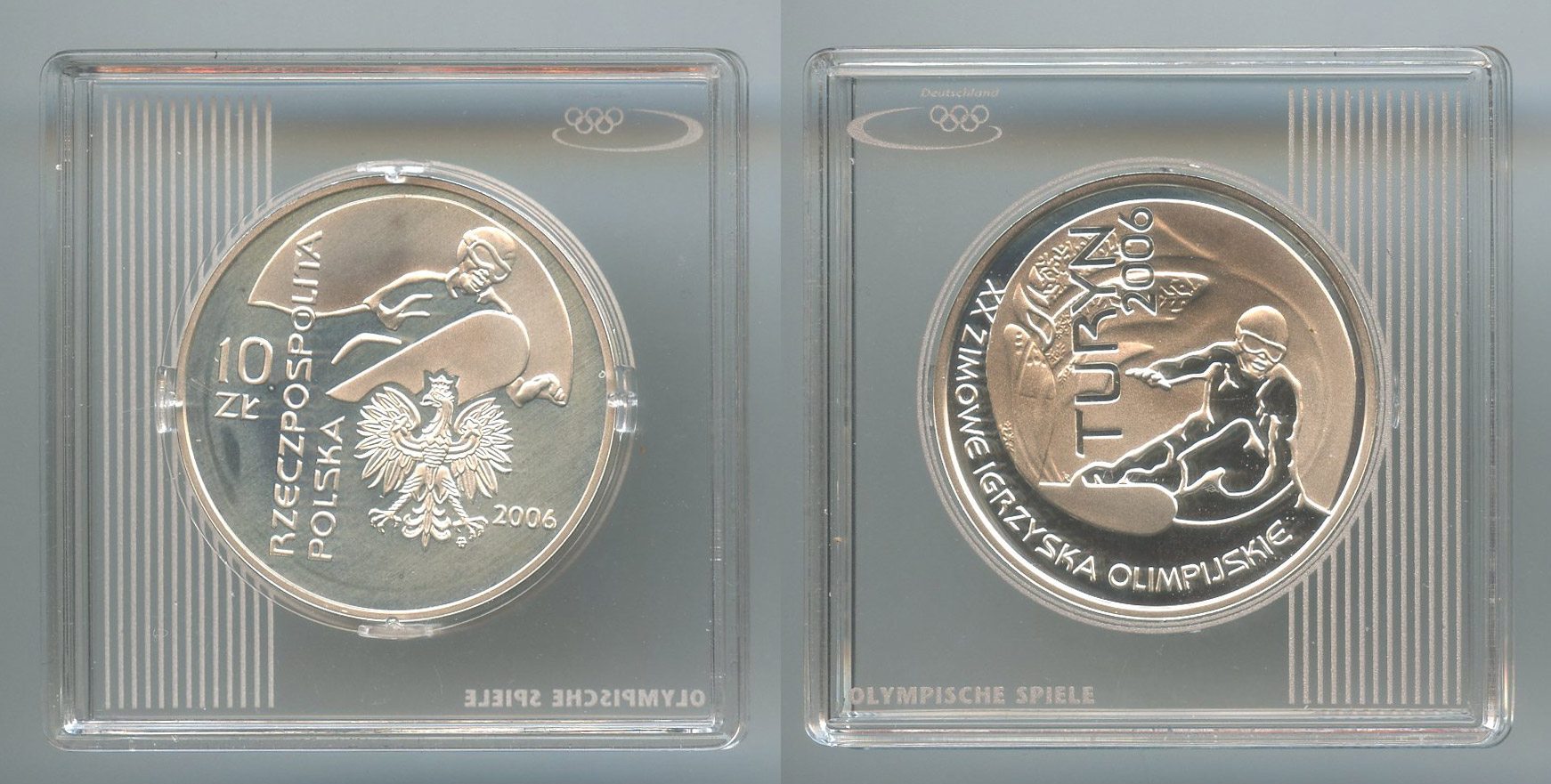 POLONIA, 10 Zlotych 2006 "Olimpiadi invernali Torino 2006"