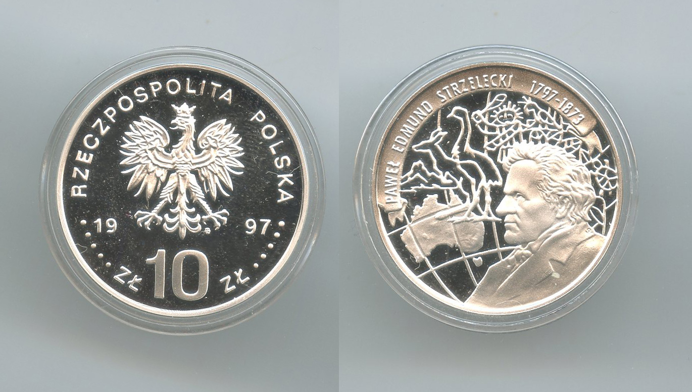 POLONIA, 10 Zlotych 1997 "Paweł Edmund Strzelecki"