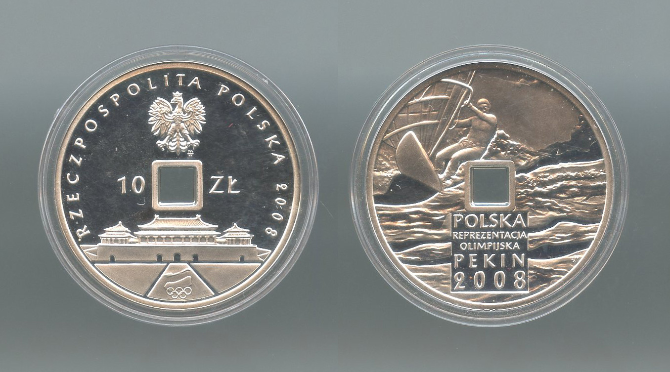 POLONIA, 10 Zlotych 2008 "Olimpiadi Beijing 2008"