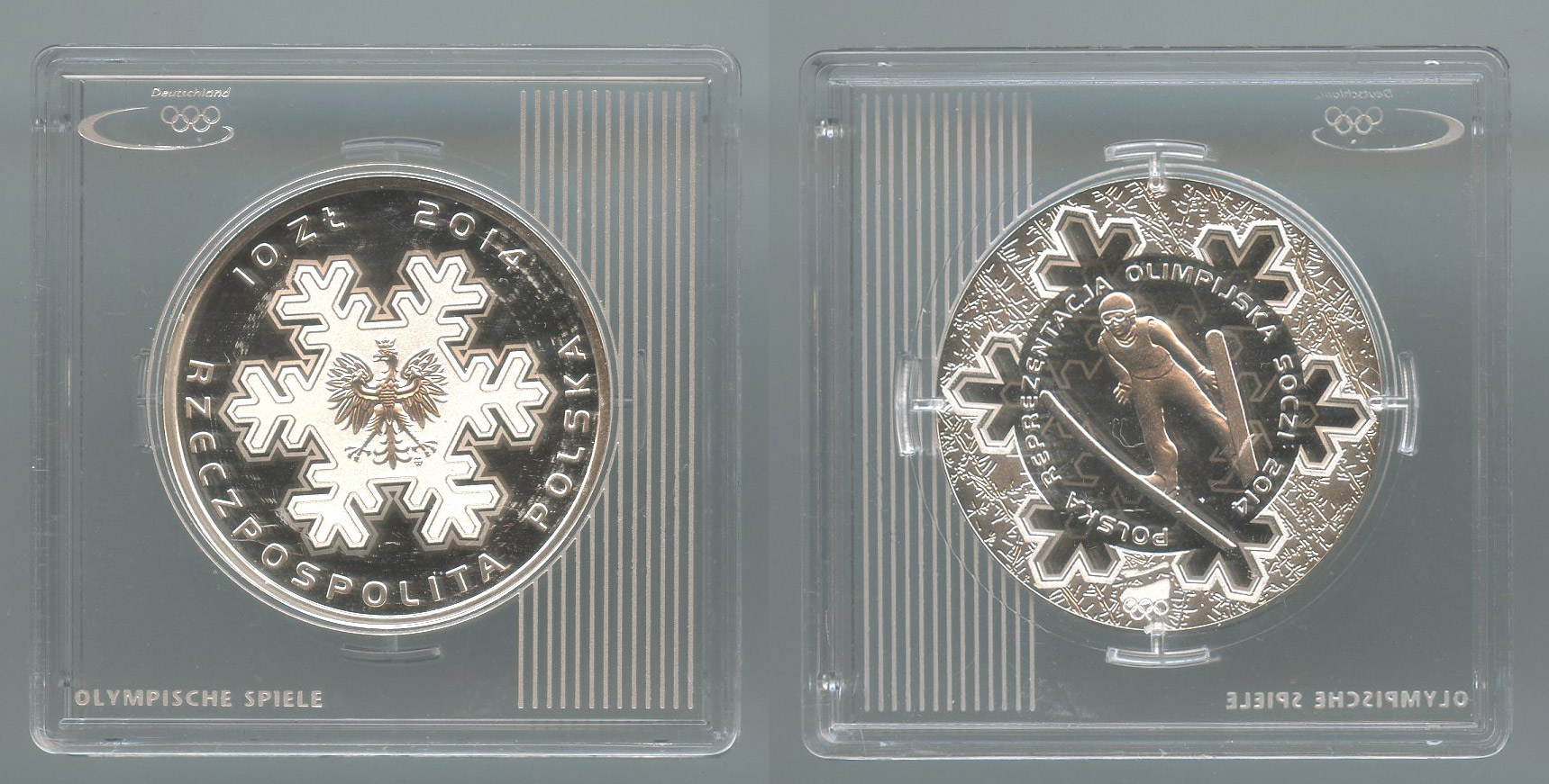 POLONIA, 10 Zlotych 2014 "Olimpiadi invernali Sochi 2014"