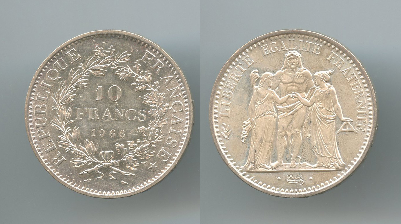 FRANCIA, 10 Francs 1966